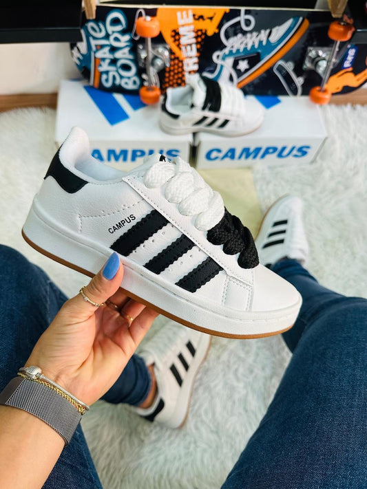 ADIDAS CAMPUS BRANCO/PRETO