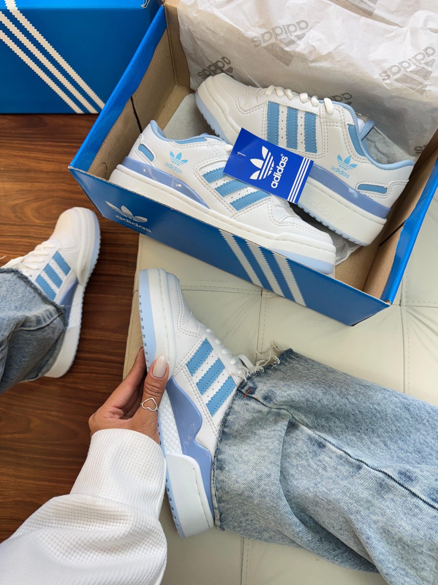 ADIDAS FORUM BRANCO/AZUL