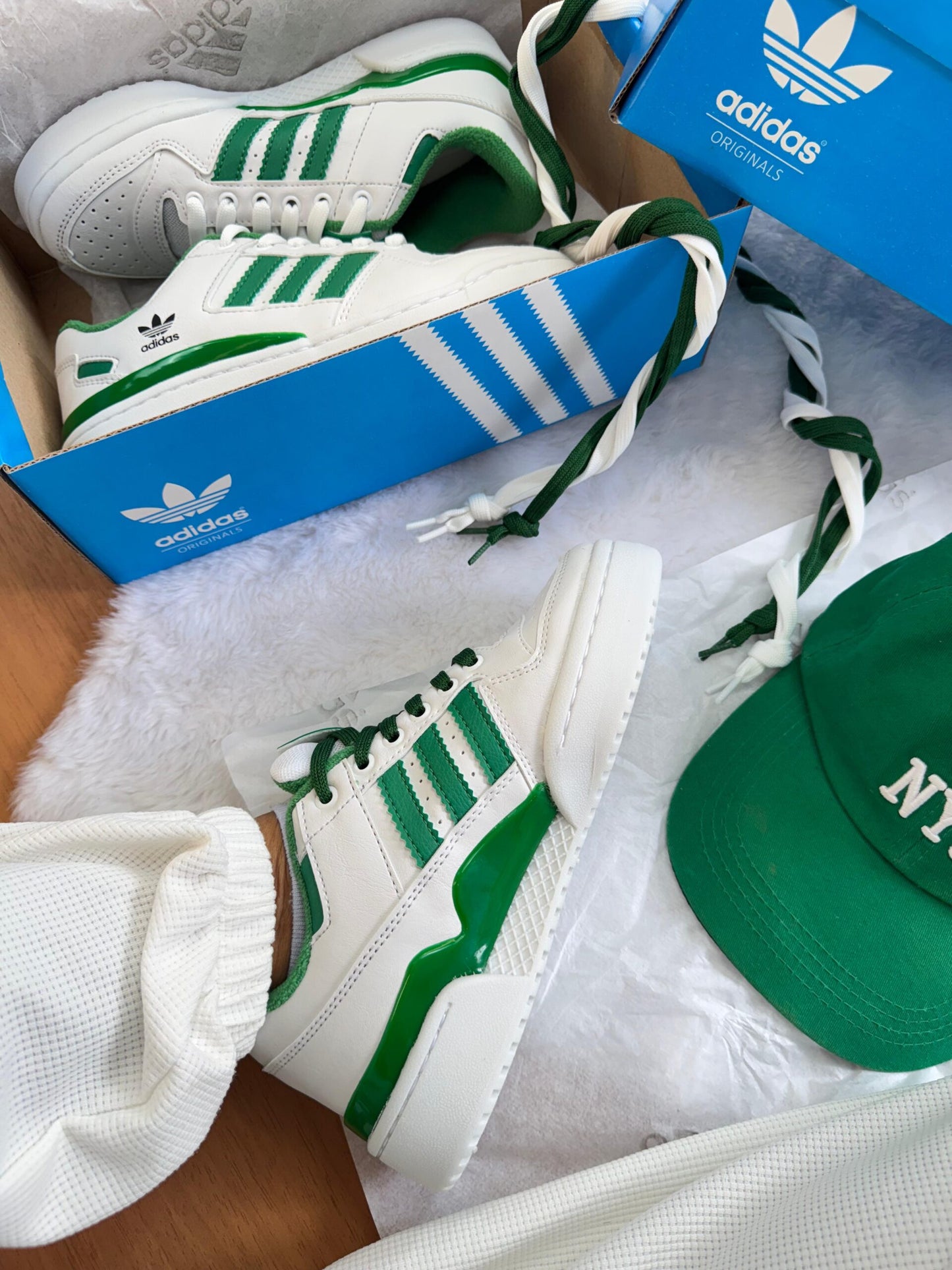 ADIDAS FORUM BRANCO/VERDE