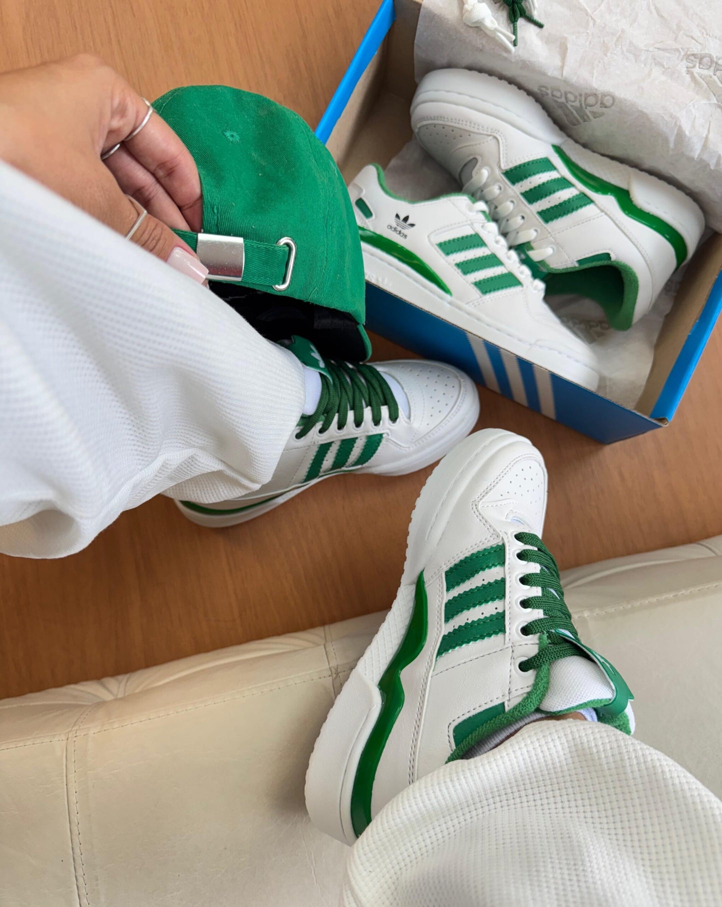 ADIDAS FORUM BRANCO/VERDE